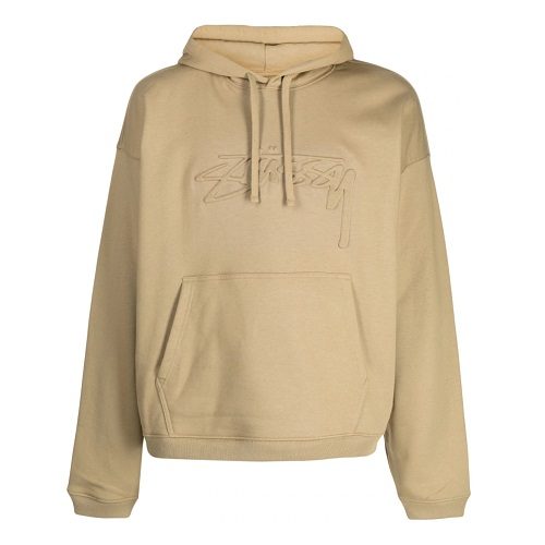 Stussy hoodie brown hot sale